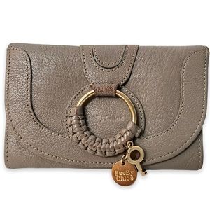 See By Chloe Hana O-ring Compact Wallet Motty Grey